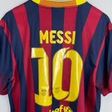 Shop 2013/14 BARCELONA MESSI #10 HOME SHIRT (XL) NIKE, classic football shirts, vintage football shirts & retro soccer jerseys at Cult Kits