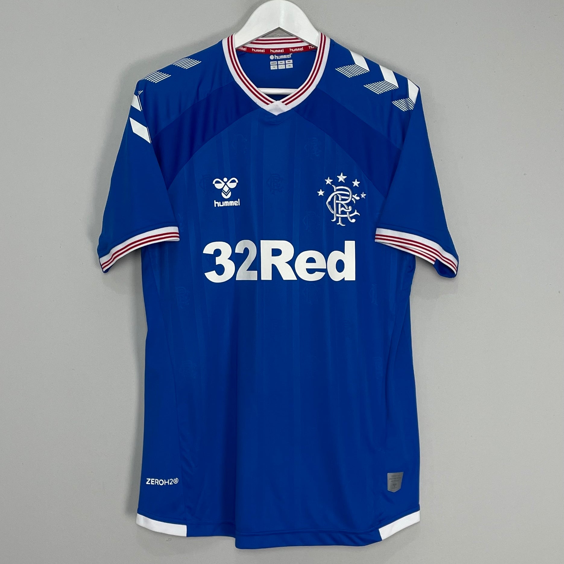 Shop 2019/20 RANGERS HOME SHIRT (XL) HUMMEL, classic football shirts, vintage football shirts & retro soccer jerseys at Cult Kits