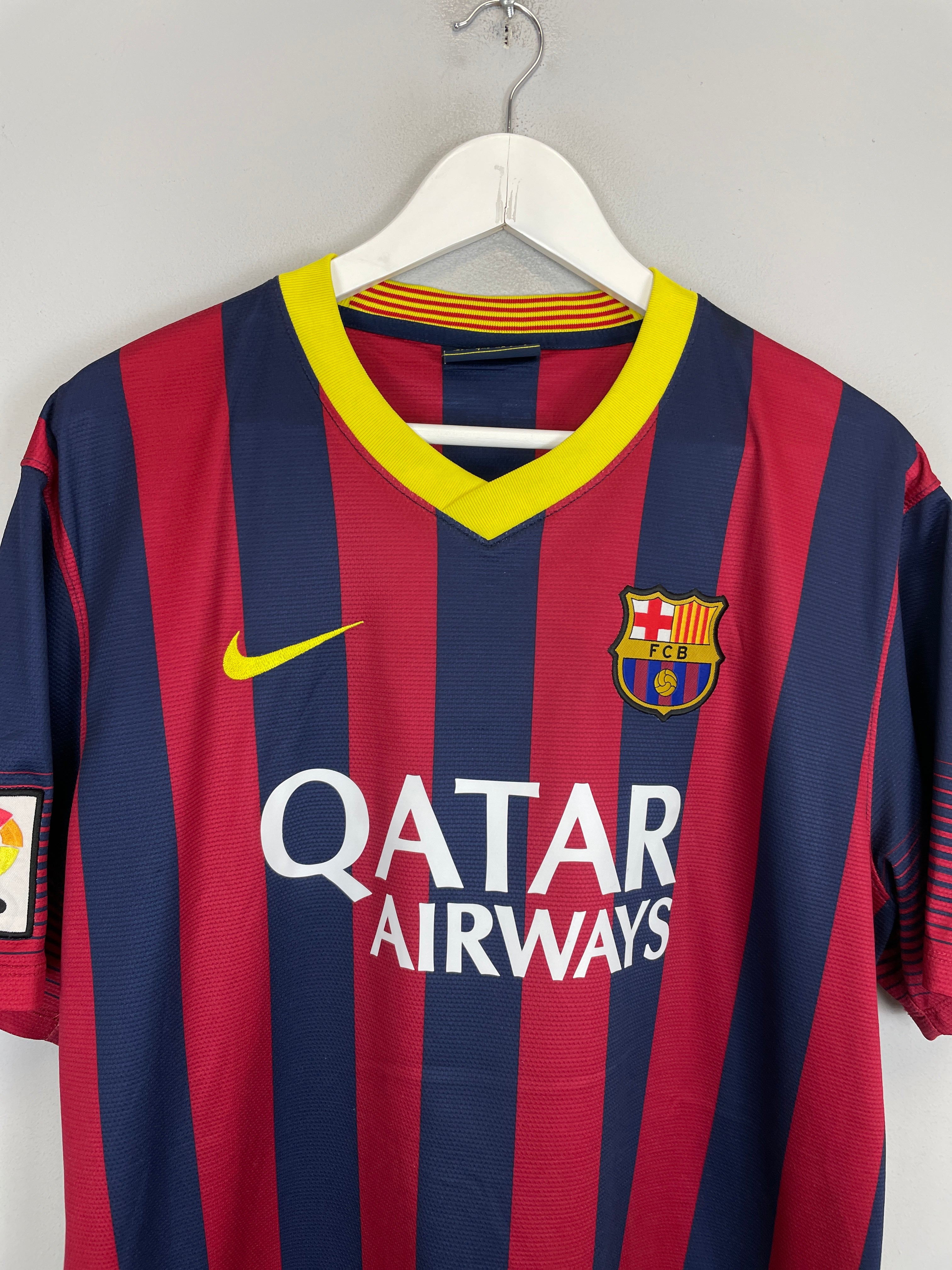 Shop 2013/14 BARCELONA MESSI #10 HOME SHIRT (XL) NIKE, classic football shirts, vintage football shirts & retro soccer jerseys at Cult Kits