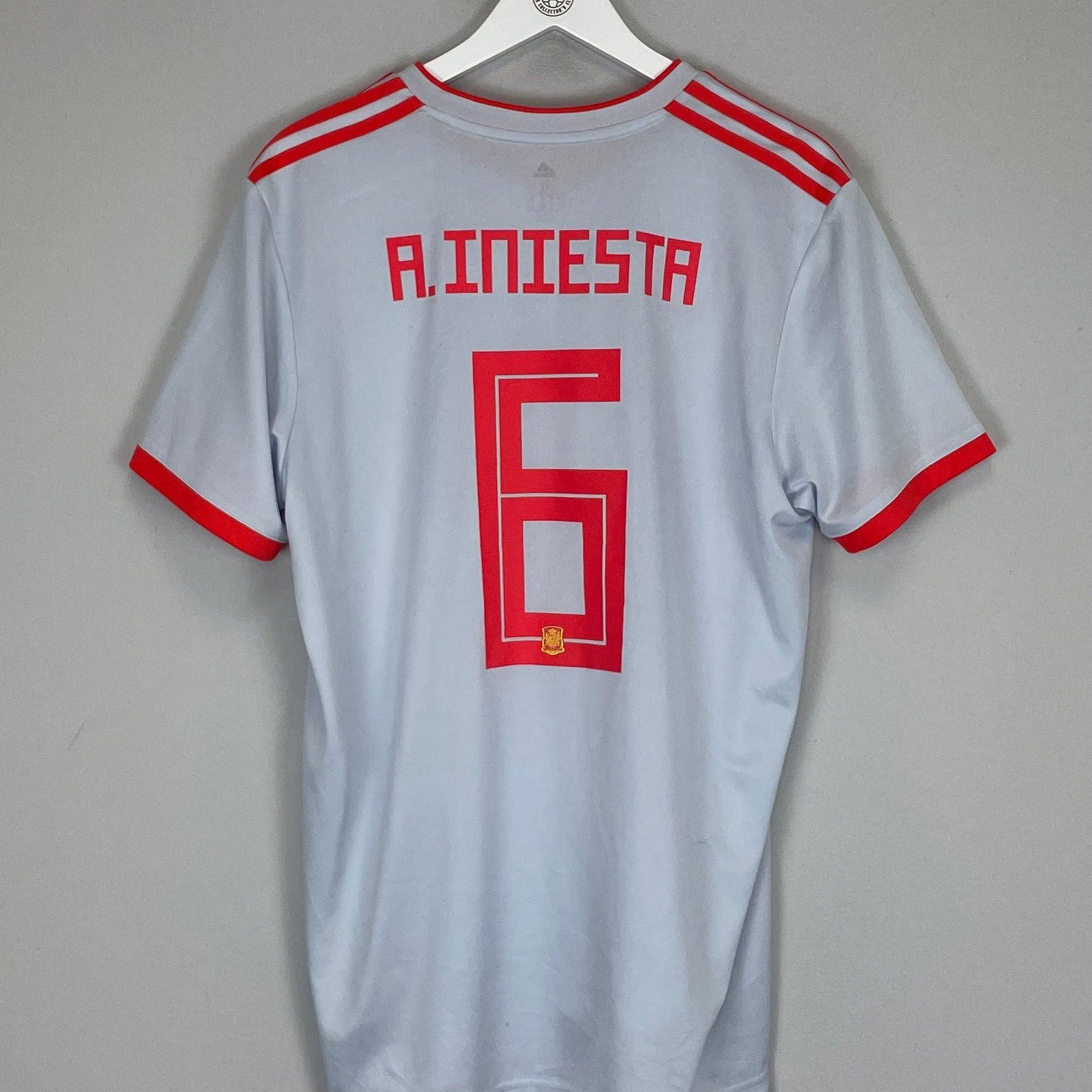 Shop 2018/19 SPAIN A.INIESTA #6 AWAY SHIRT (XL) ADIDAS, classic football shirts, vintage football shirts & retro soccer jerseys at Cult Kits