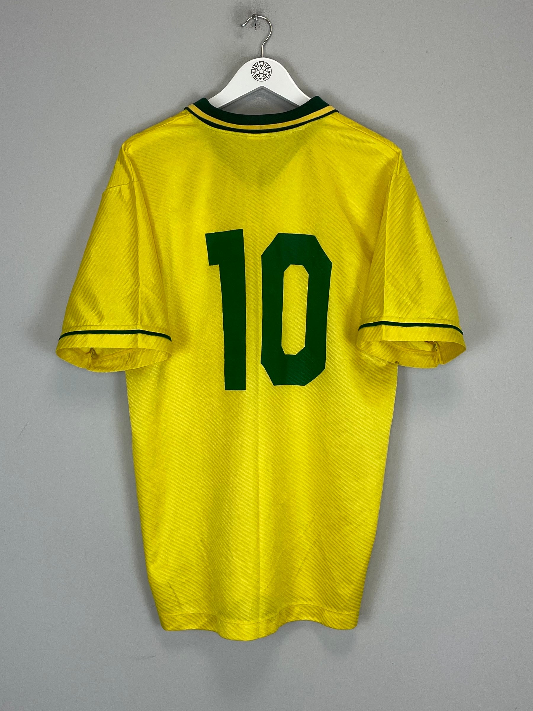 Shop 1994/95 BRAZIL #10 HOME SHIRT (XL) UMBRO, classic football shirts, vintage football shirts & retro soccer jerseys at Cult Kits