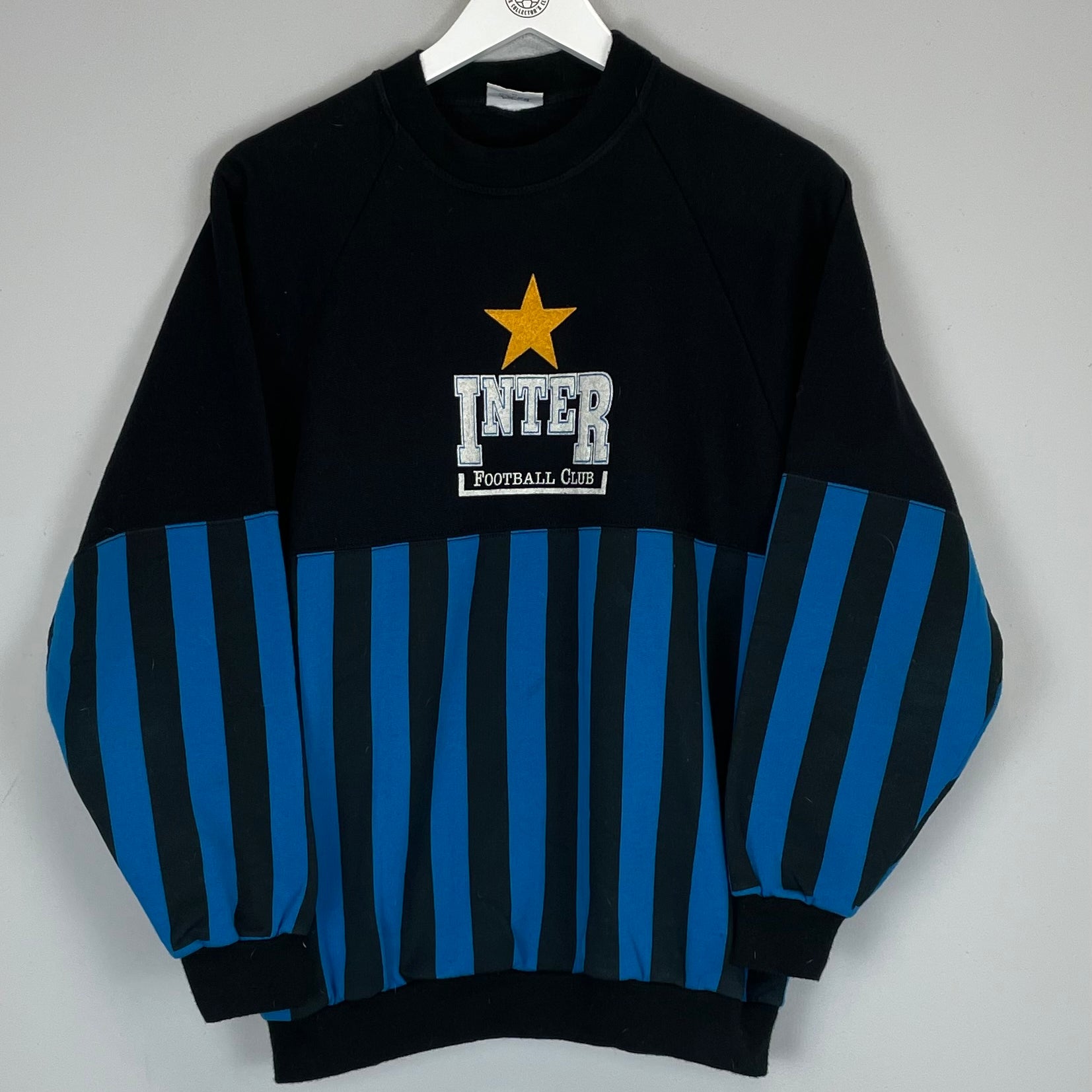 Shop 1990/91 INTER MILAN JUMPER (M) LE FELPE, classic football shirts, vintage football shirts & retro soccer jerseys at Cult Kits