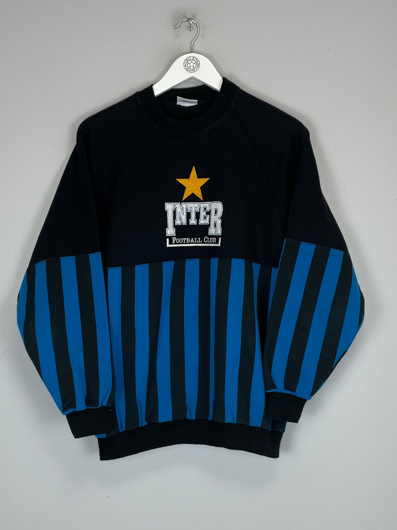 Shop 1990/91 INTER MILAN JUMPER (M) LE FELPE, classic football shirts, vintage football shirts & retro soccer jerseys at Cult Kits