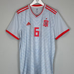 Shop 2018/19 SPAIN A.INIESTA #6 AWAY SHIRT (XL) ADIDAS, classic football shirts, vintage football shirts & retro soccer jerseys at Cult Kits