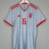 Shop 2018/19 SPAIN A.INIESTA #6 AWAY SHIRT (XL) ADIDAS, classic football shirts, vintage football shirts & retro soccer jerseys at Cult Kits