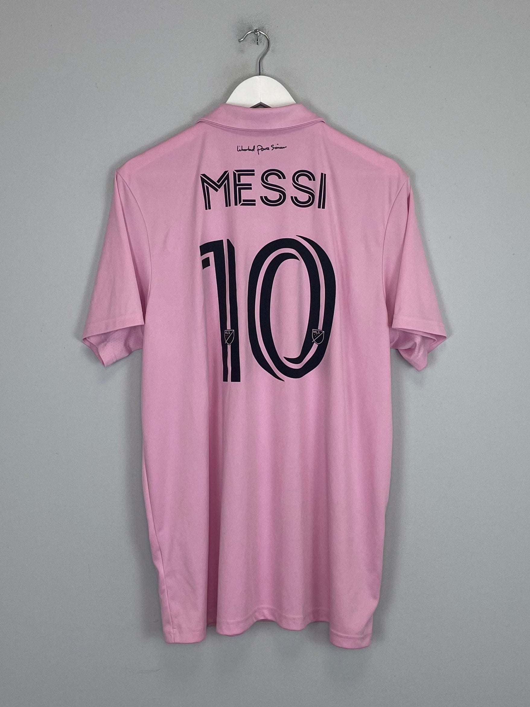Shop 2022/23 INTER MIAMI MESSI #10 HOME SHIRT (XL) ADIDAS, classic football shirts, vintage football shirts & retro soccer jerseys at Cult Kits