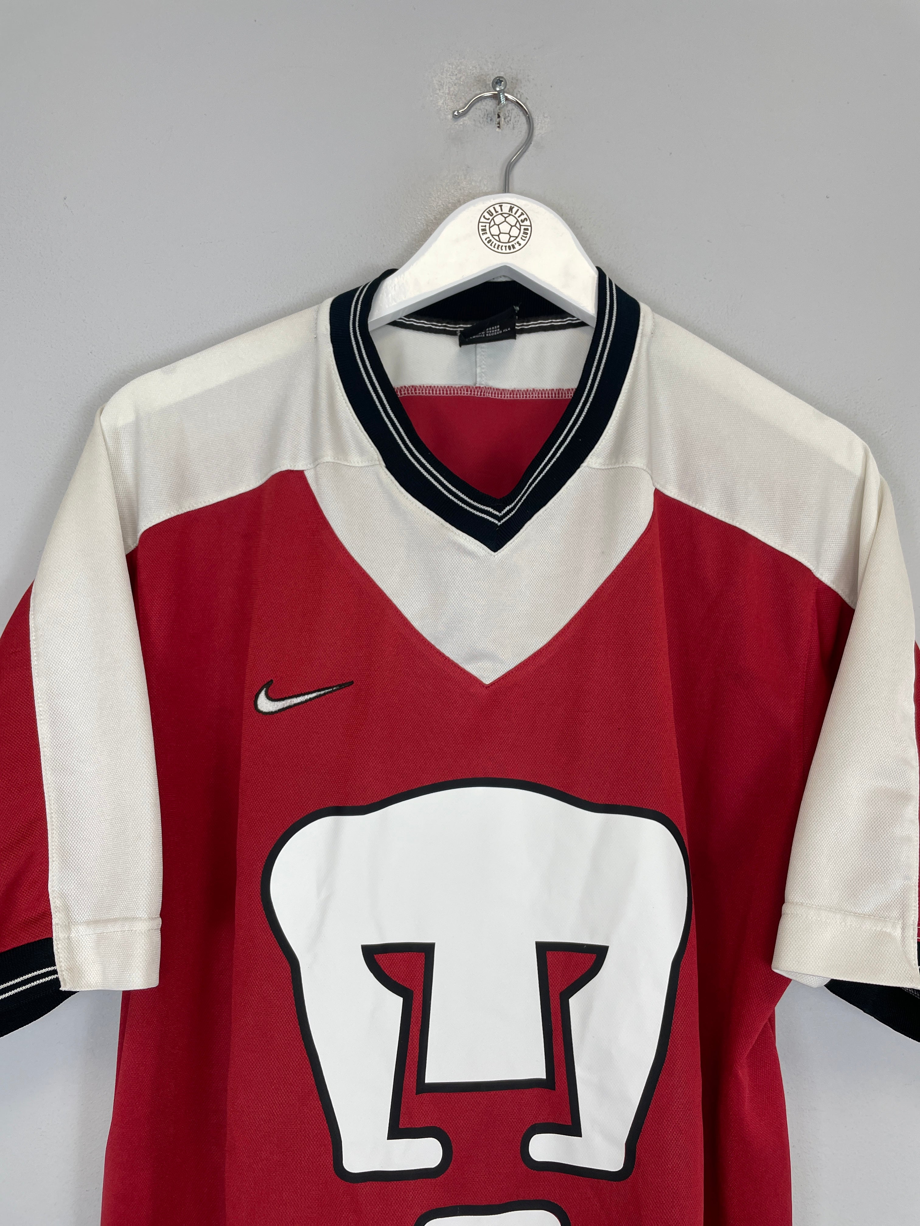 Shop 1997/98 UNAM PUMAS J.CAMPOS #1 GK SHIRT (L) NIKE, classic football shirts, vintage football shirts & retro soccer jerseys at Cult Kits