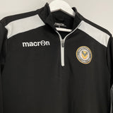 Shop 2017/18 NEWPORT COUNTY 1/4 ZIP TRAINING TOP (L) MACRON, classic football shirts, vintage football shirts & retro soccer jerseys at Cult Kits