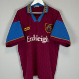 Shop 1995/96 BURNLEY HOME SHIRT (M) MITRE, classic football shirts, vintage football shirts & retro soccer jerseys at Cult Kits