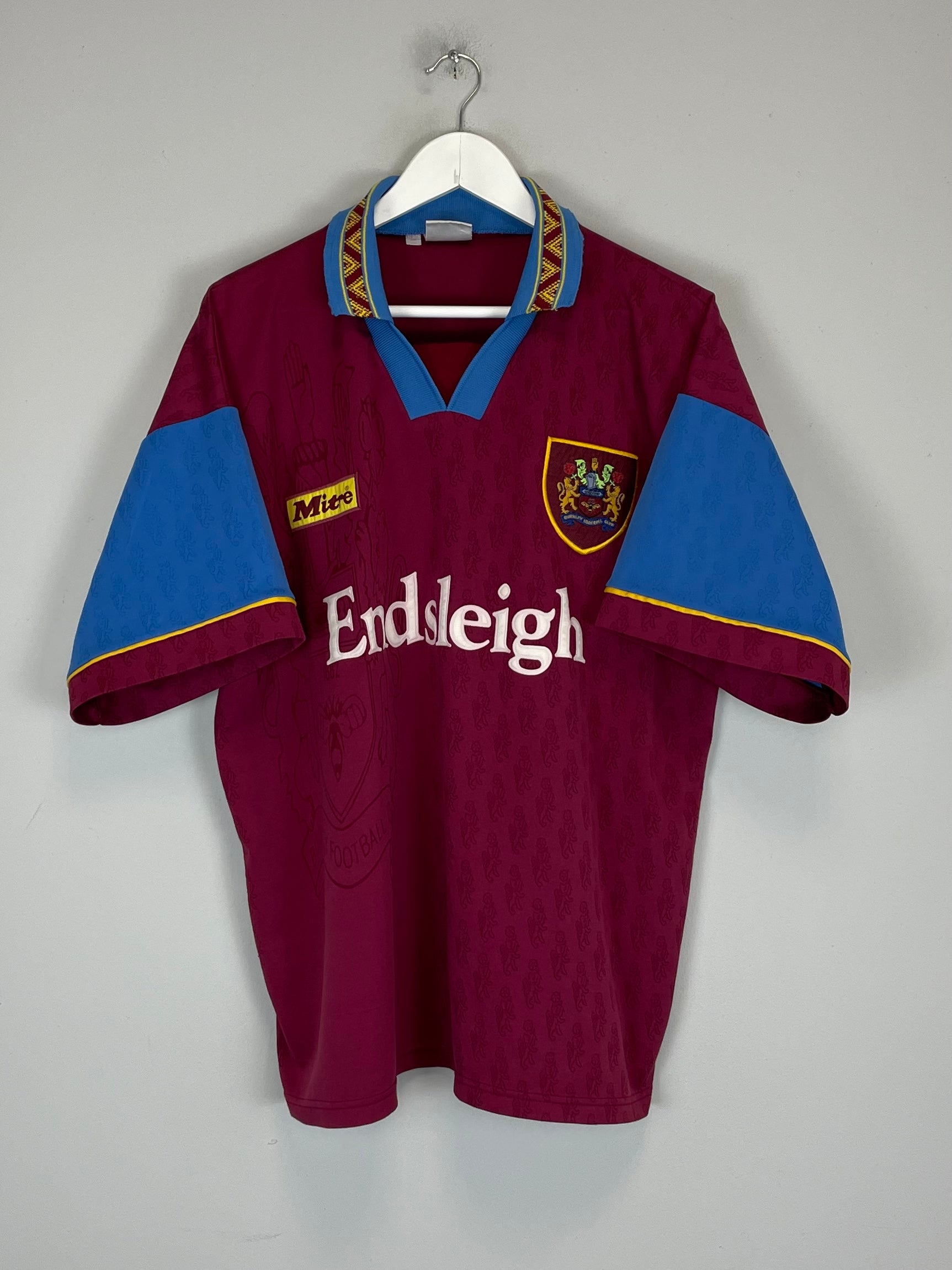 Shop 1995/96 BURNLEY HOME SHIRT (M) MITRE, classic football shirts, vintage football shirts & retro soccer jerseys at Cult Kits