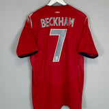 Shop 2004/06 ENGLAND BECKHAM #7 AWAY SHIRT (XL) UMBRO, classic football shirts, vintage football shirts & retro soccer jerseys at Cult Kits