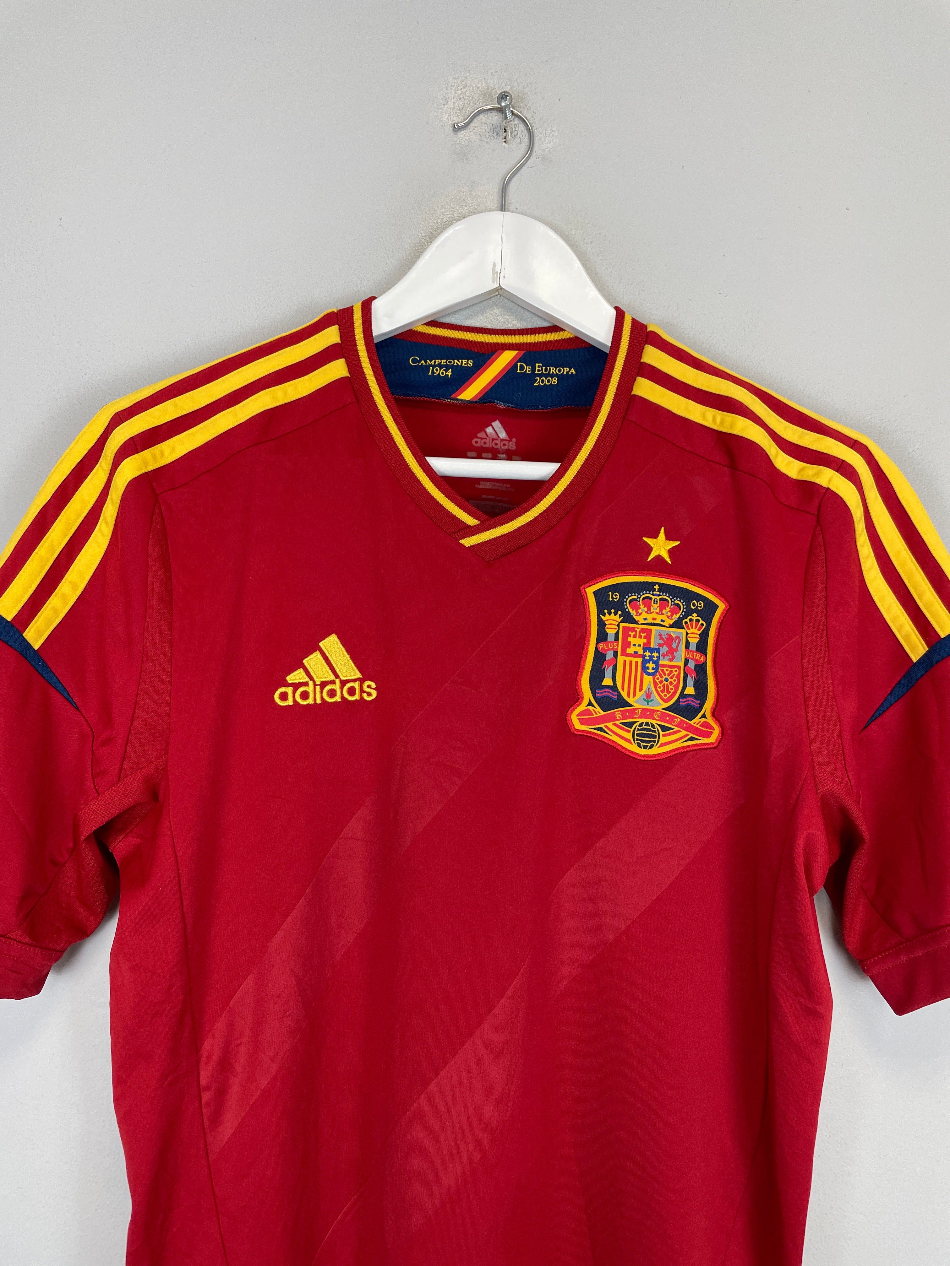 Shop 2012/13 SPAIN HOME SHIRT (S) ADIDAS, classic football shirts, vintage football shirts & retro soccer jerseys at Cult Kits