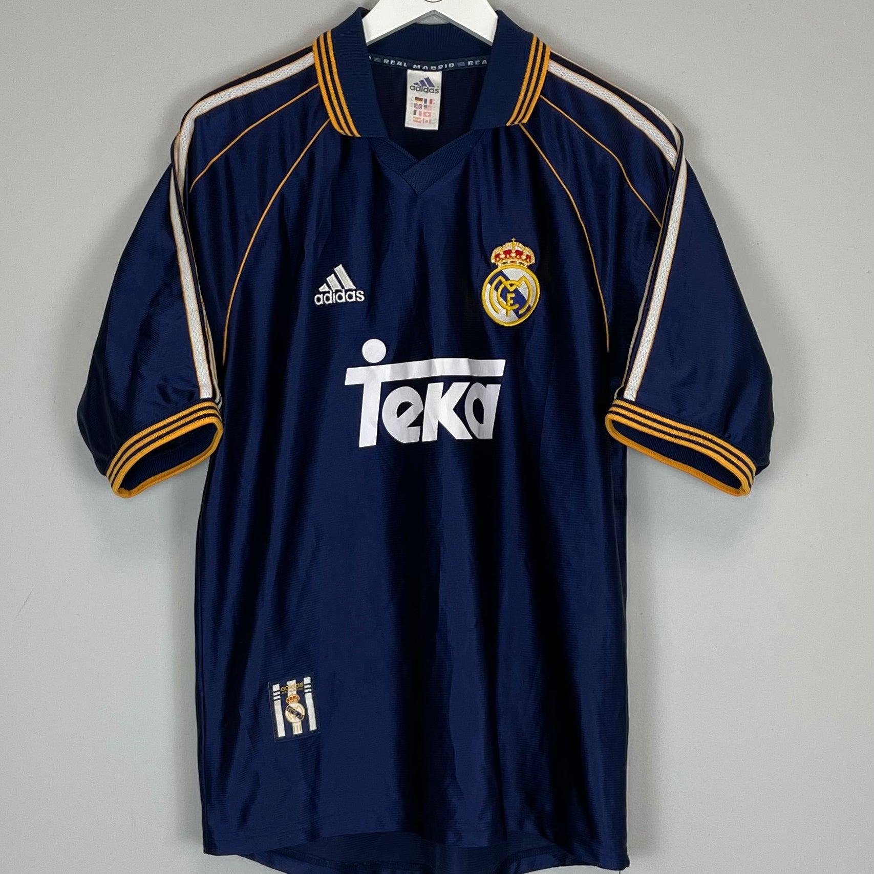 Shop 1998/99 REAL MADRID THIRD SHIRT (M) ADIDAS, classic football shirts, vintage football shirts & retro soccer jerseys at Cult Kits