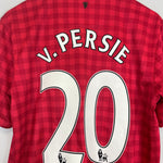 Shop 2012/13 MANCHESTER UNITED V.PERSIE #20 HOME SHIRT (M) NIKE, classic football shirts, vintage football shirts & retro soccer jerseys at Cult Kits