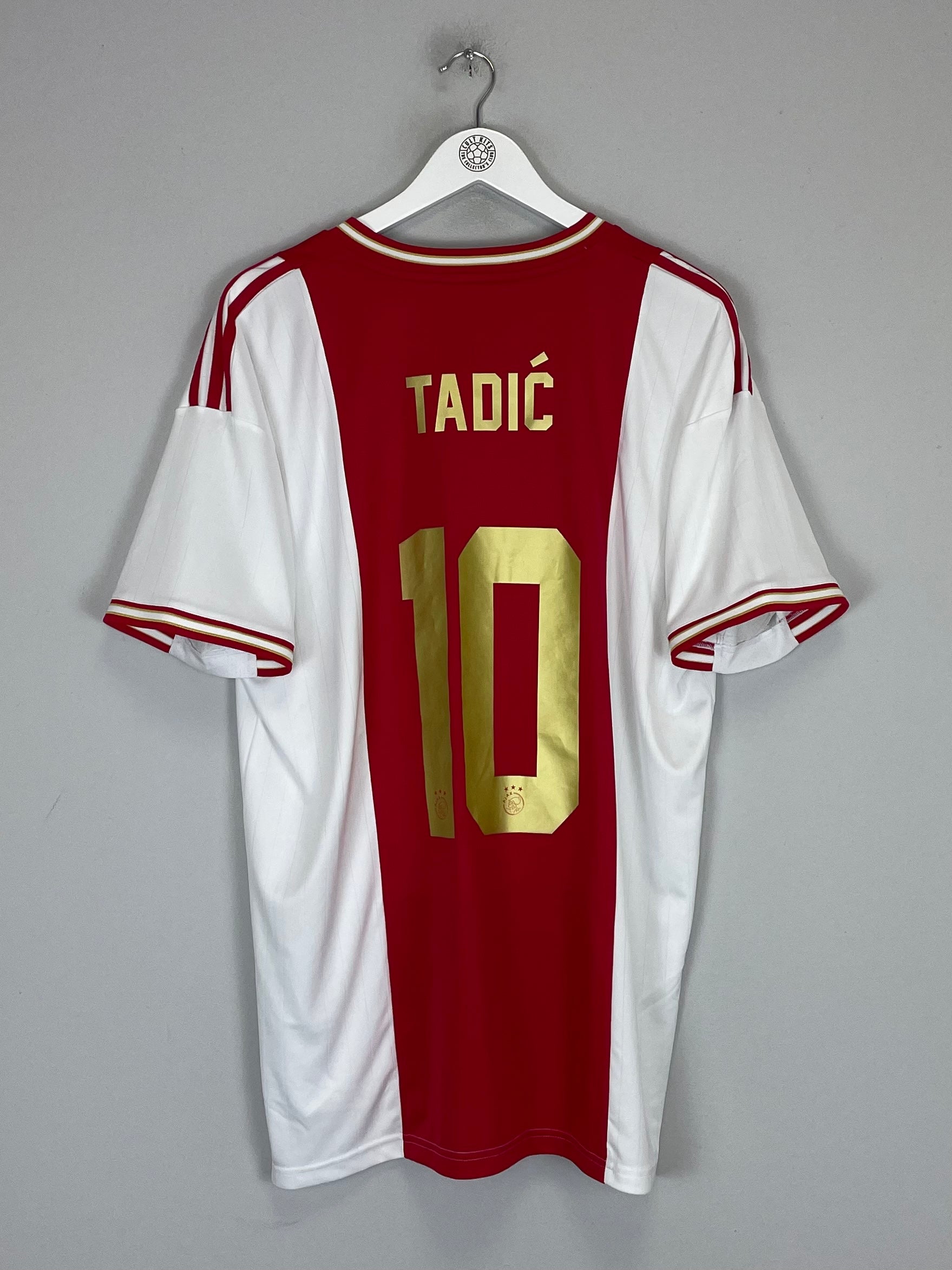 Shop 2022/23 AJAX TADIC #10 HOME SHIRT (XL) ADIDAS, classic football shirts, vintage football shirts & retro soccer jerseys at Cult Kits