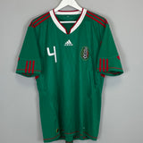Shop 2010 MEXICO R.MARQUEZ #4 HOME SHIRT (L) ADIDAS, classic football shirts, vintage football shirts & retro soccer jerseys at Cult Kits