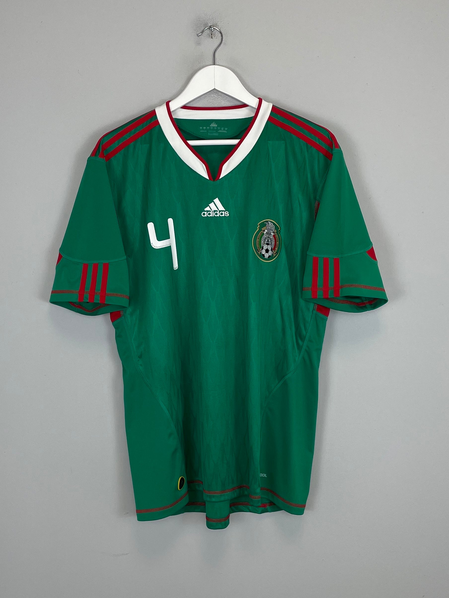 Shop 2010 MEXICO R.MARQUEZ #4 HOME SHIRT (L) ADIDAS, classic football shirts, vintage football shirts & retro soccer jerseys at Cult Kits