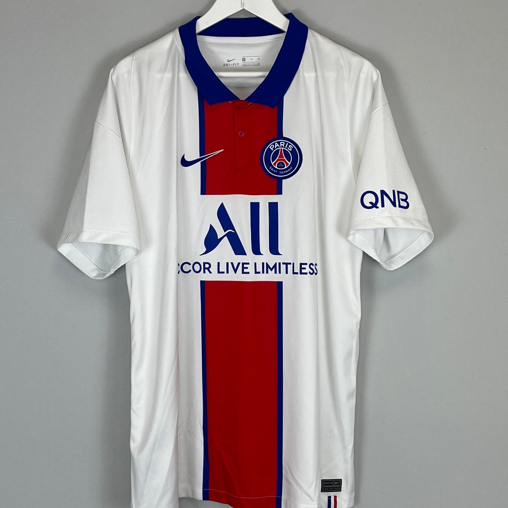 Shop 2020/21 PSG AWAY SHIRT (XL) NIKE, classic football shirts, vintage football shirts & retro soccer jerseys at Cult Kits