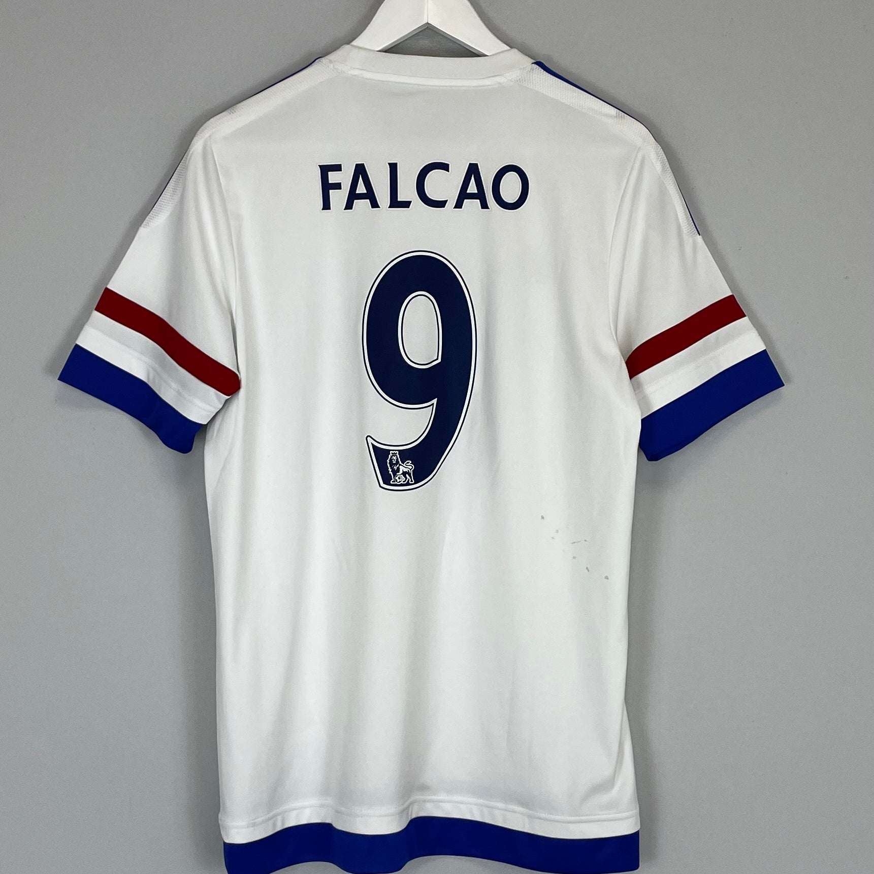 Shop 2015/16 CHELSEA FALCAO #9 AWAY SHIRT (M) ADIDAS, classic football shirts, vintage football shirts & retro soccer jerseys at Cult Kits