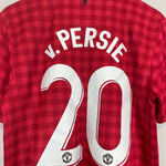 Shop 2012/13 MANCHESTER UNITED V.PERSIE #20 HOME SHIRT (M) NIKE, classic football shirts, vintage football shirts & retro soccer jerseys at Cult Kits