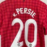 Shop 2012/13 MANCHESTER UNITED V.PERSIE #20 HOME SHIRT (M) NIKE, classic football shirts, vintage football shirts & retro soccer jerseys at Cult Kits