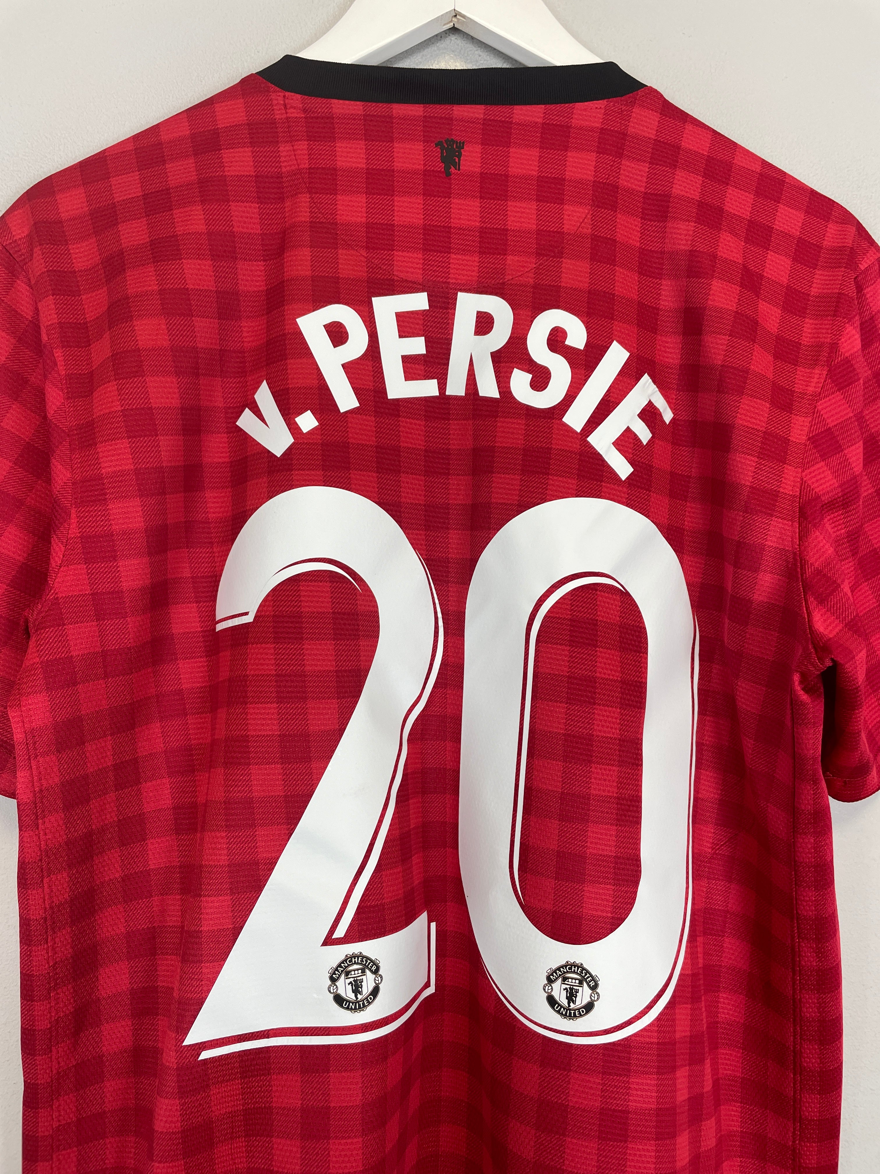 Shop 2012/13 MANCHESTER UNITED V.PERSIE #20 HOME SHIRT (M) NIKE, classic football shirts, vintage football shirts & retro soccer jerseys at Cult Kits