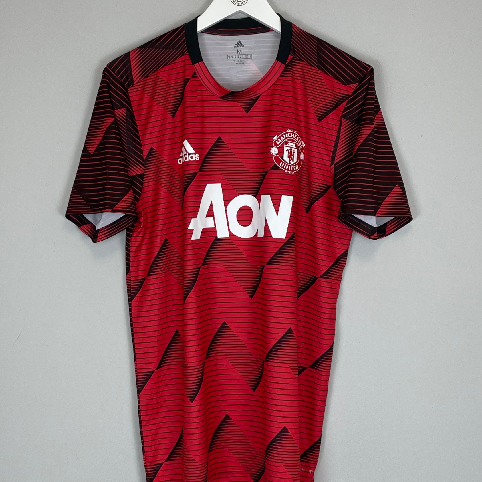 Shop 2019/20 MANCHESTER UNITED TRAINING SHIRT (M) ADIDAS, classic football shirts, vintage football shirts & retro soccer jerseys at Cult Kits