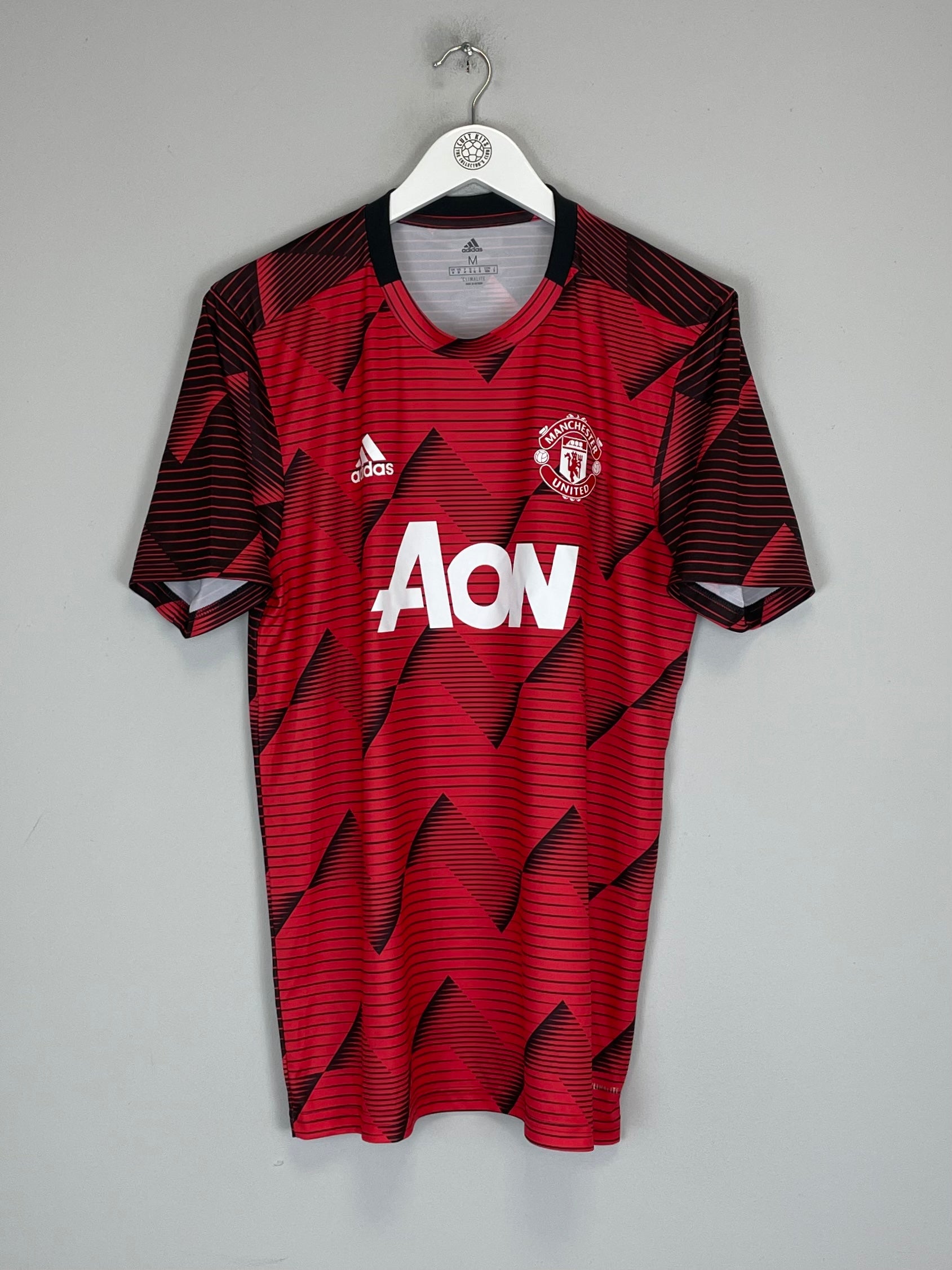 Shop 2019/20 MANCHESTER UNITED TRAINING SHIRT (M) ADIDAS, classic football shirts, vintage football shirts & retro soccer jerseys at Cult Kits