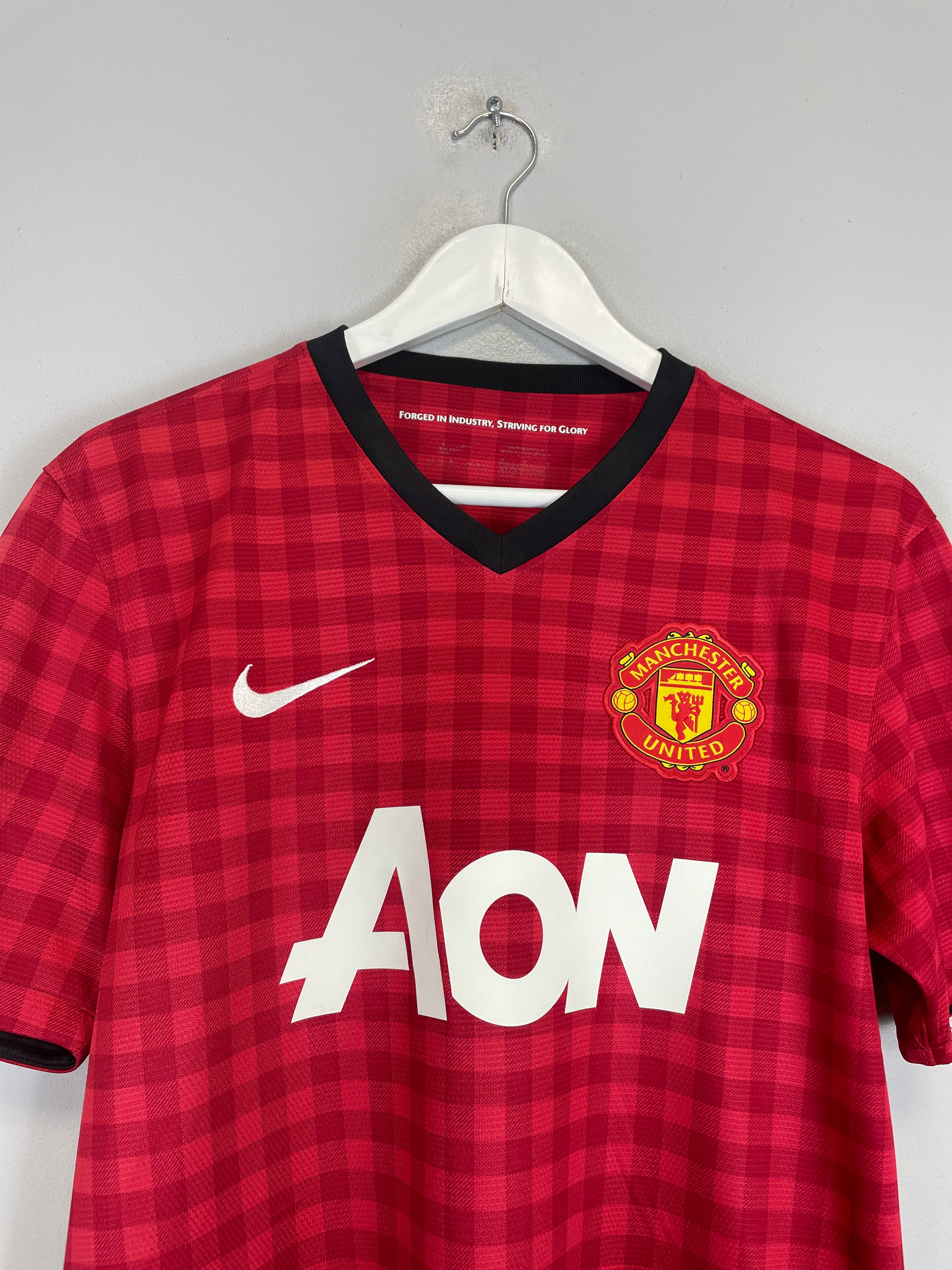 Shop 2012/13 MANCHESTER UNITED V.PERSIE #20 HOME SHIRT (M) NIKE, classic football shirts, vintage football shirts & retro soccer jerseys at Cult Kits