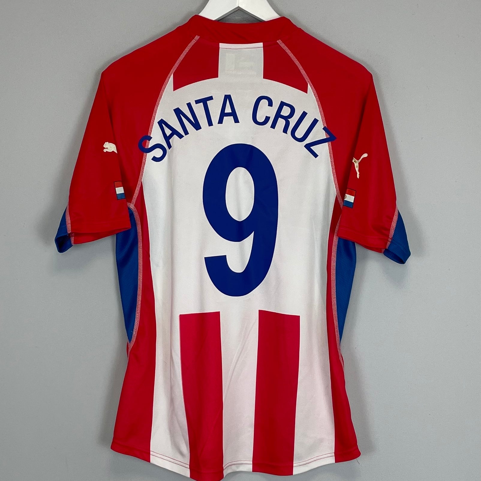 Shop 2002/03 PARAGUAY SANTA CRUZ #9 HOME SHIRT (M) PUMA, classic football shirts, vintage football shirts & retro soccer jerseys at Cult Kits