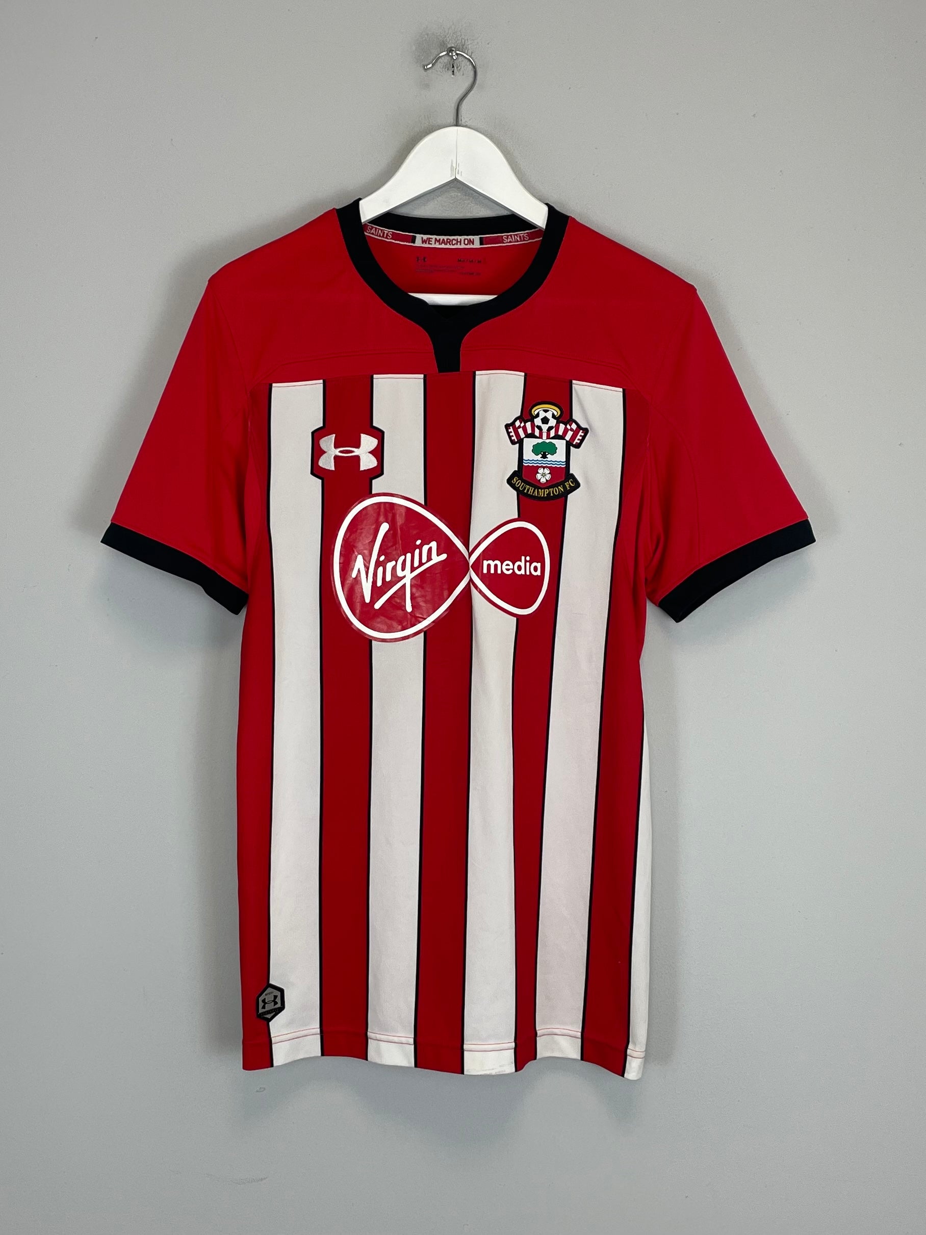 Shop 2018/19 SOUTHAMPTON HOME SHIRT (M) UNDER ARMOUR, classic football shirts, vintage football shirts & retro soccer jerseys at Cult Kits