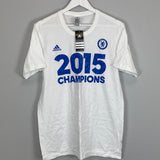 2015 CHELSEA CHAMPIONS *BNWT* T-SHIRT (L) ADIDAS