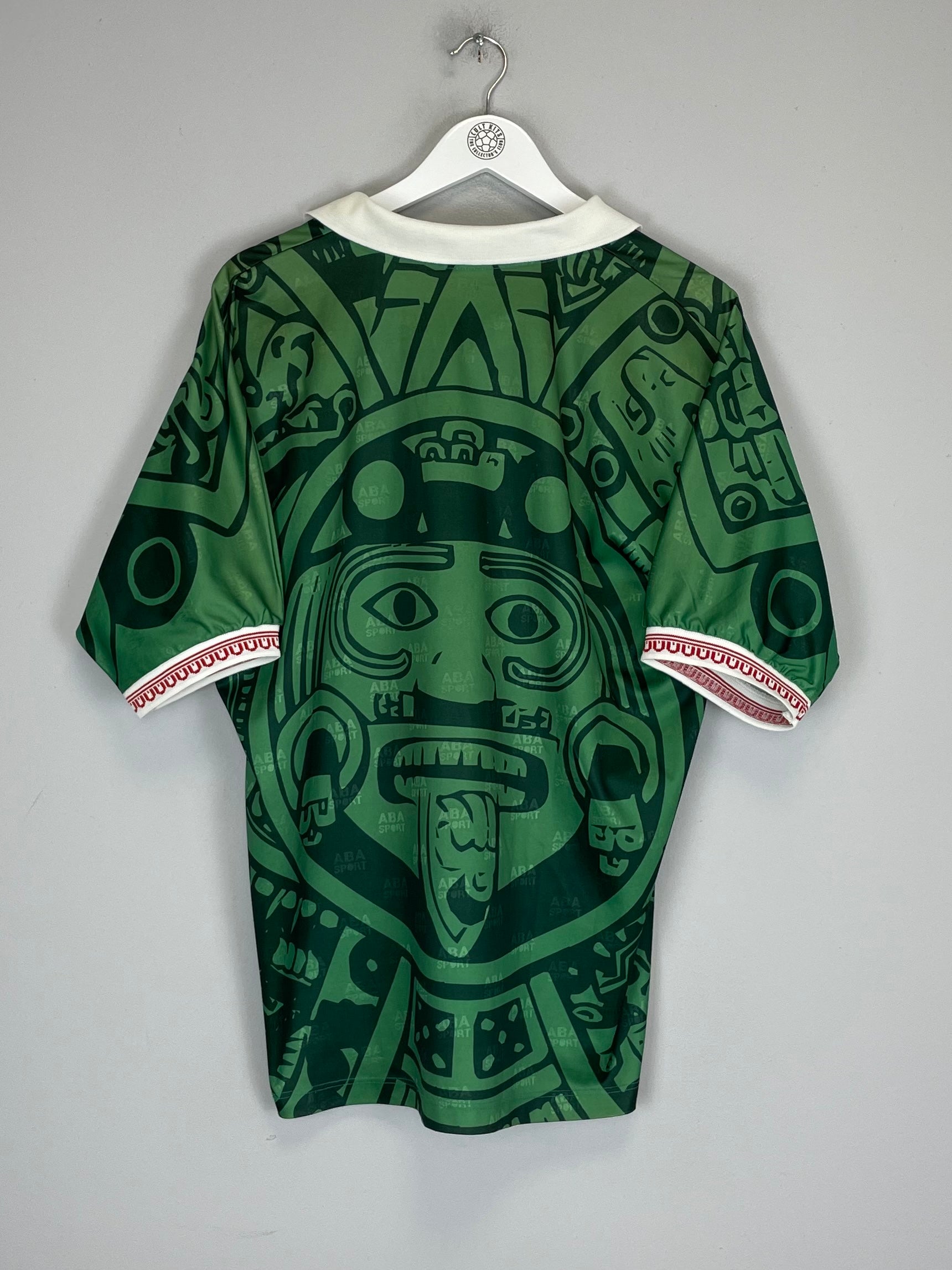 Shop 1997/98 MEXICO HOME SHIRT (L) ABA SPORT, classic football shirts, vintage football shirts & retro soccer jerseys at Cult Kits