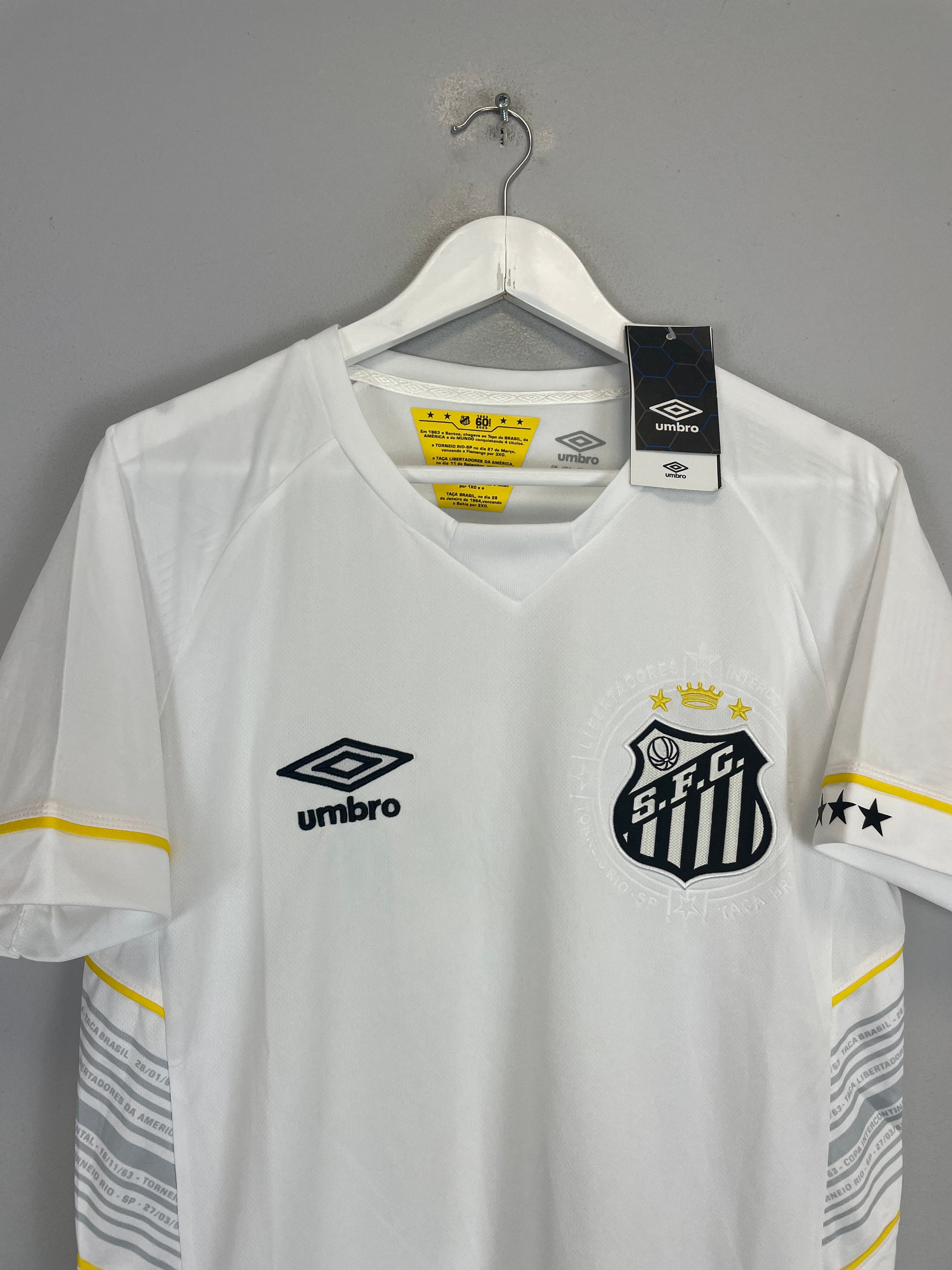 Shop 2022/23 SANTOS BASER #10 *BNWT* HOME SHIRT (S) UMBRO, classic football shirts, vintage football shirts & retro soccer jerseys at Cult Kits