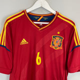 Shop 2011/13 SPAIN A.INIESTA #6 HOME SHIRT (XL) ADIDAS, classic football shirts, vintage football shirts & retro soccer jerseys at Cult Kits