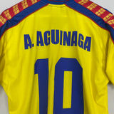 1998/01 ECUADOR A.AGUINAGA #10 HOME SHIRT (S) MARATHON