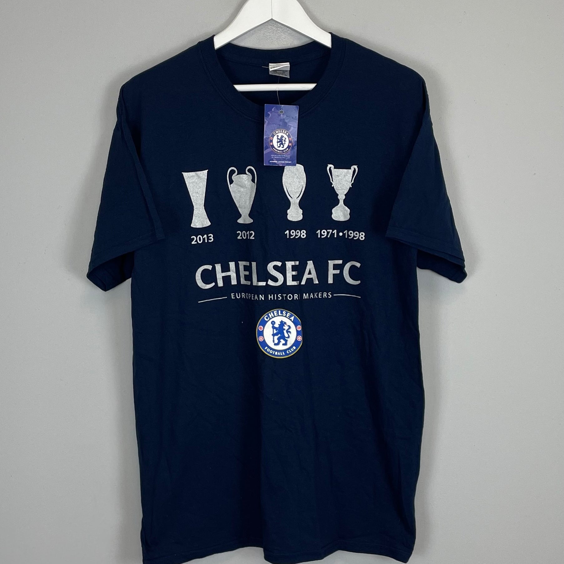 Shop 2013 CHELSEA *BNWT* T-SHIRT (L) OM, classic football shirts, vintage football shirts & retro soccer jerseys at Cult Kits