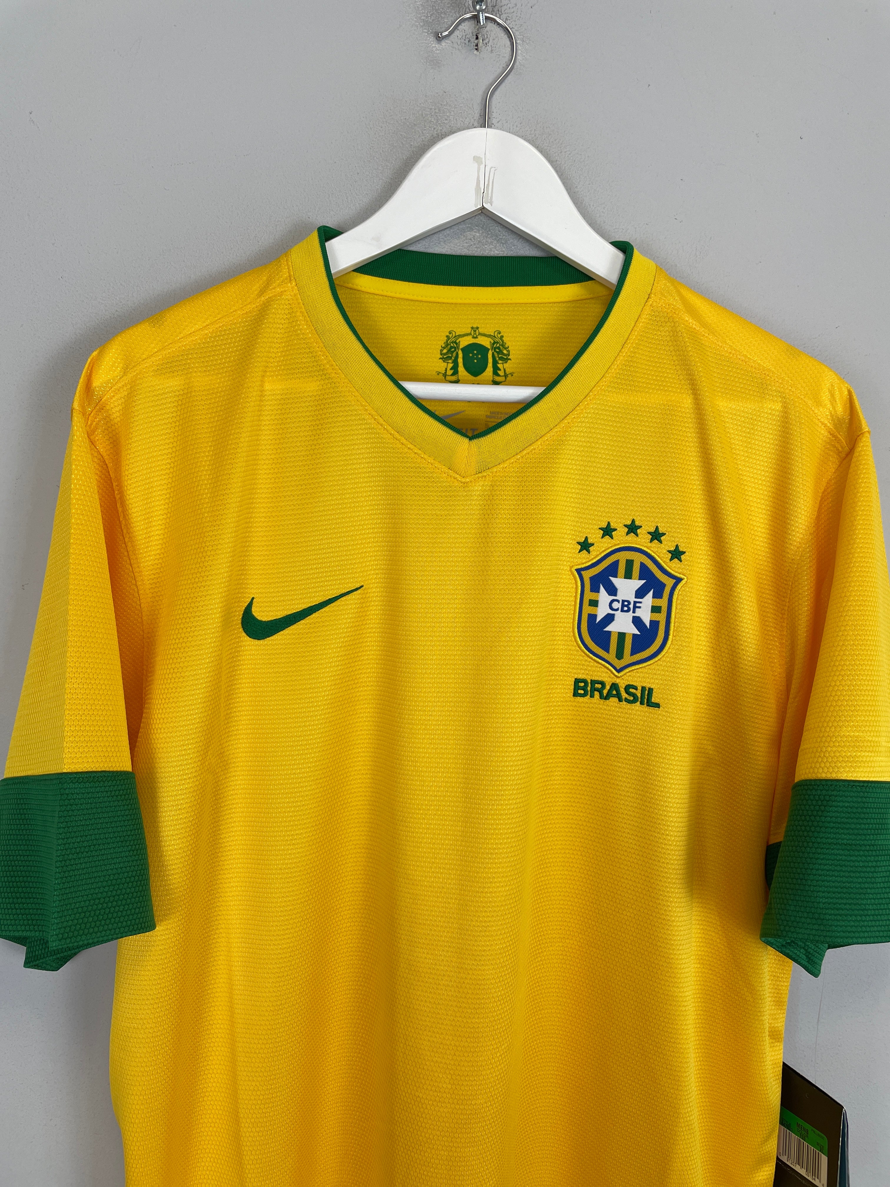 Shop 2012/13 BRAZIL *BNWT* HOME SHIRT (XL) NIKE, classic football shirts, vintage football shirts & retro soccer jerseys at Cult Kits