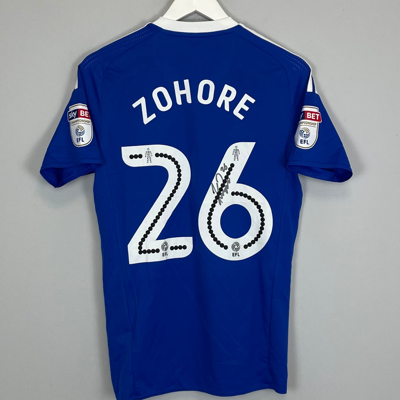 Shop 2016/17 CARDIFF CITY ZOHORE #26 *MATCH ISSUED + SIGNED* HOME SHIRT (S) ADIDAS, classic football shirts, vintage football shirts & retro soccer jerseys at Cult Kits