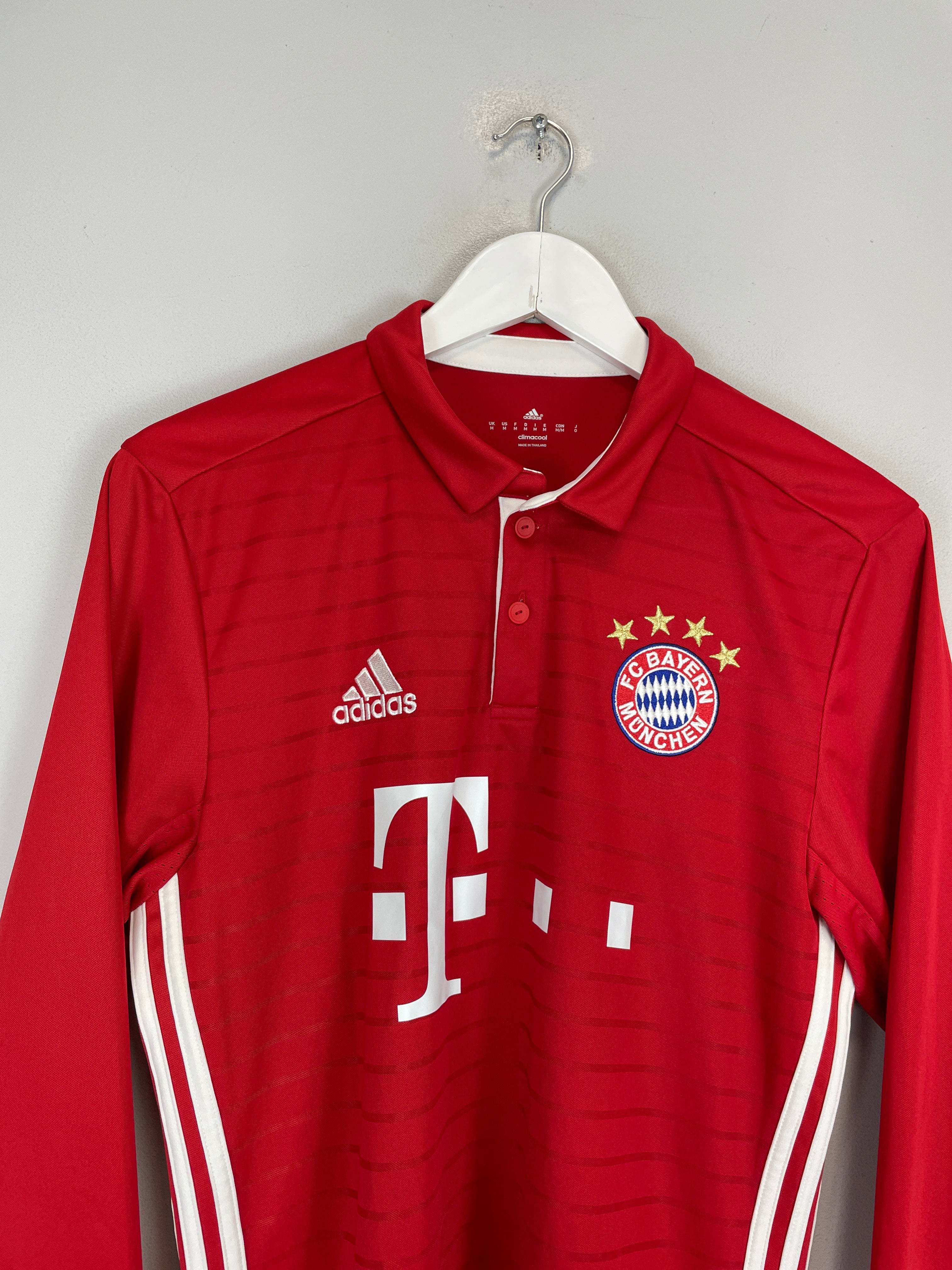 Shop 2016/17 BAYERN MUNICH ROBBEN #10 L/S HOME SHIRT (M) ADIDAS, classic football shirts, vintage football shirts & retro soccer jerseys at Cult Kits