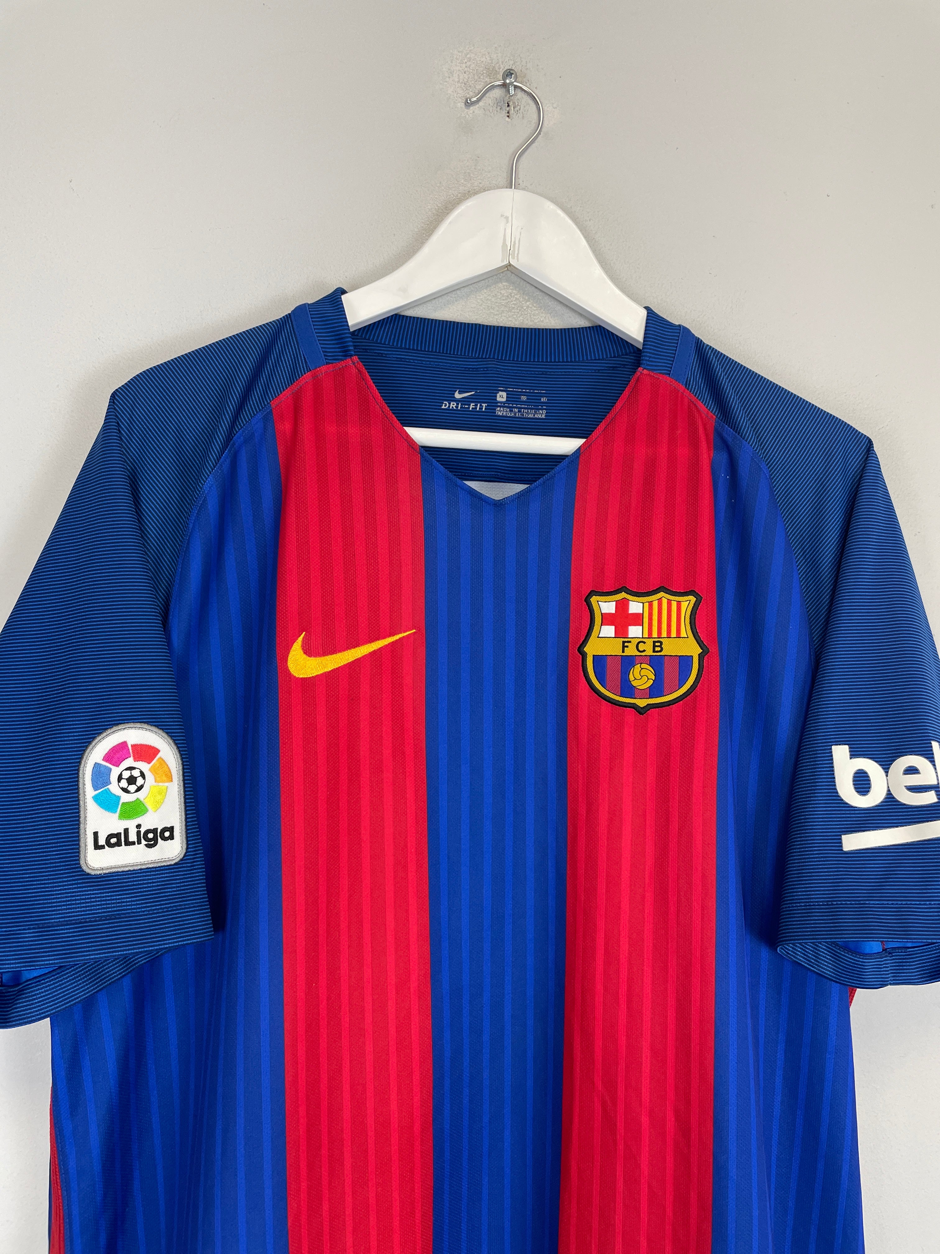 Shop 2016/17 BARCELONA MESSI #10 HOME SHIRT (XL) NIKE, classic football shirts, vintage football shirts & retro soccer jerseys at Cult Kits