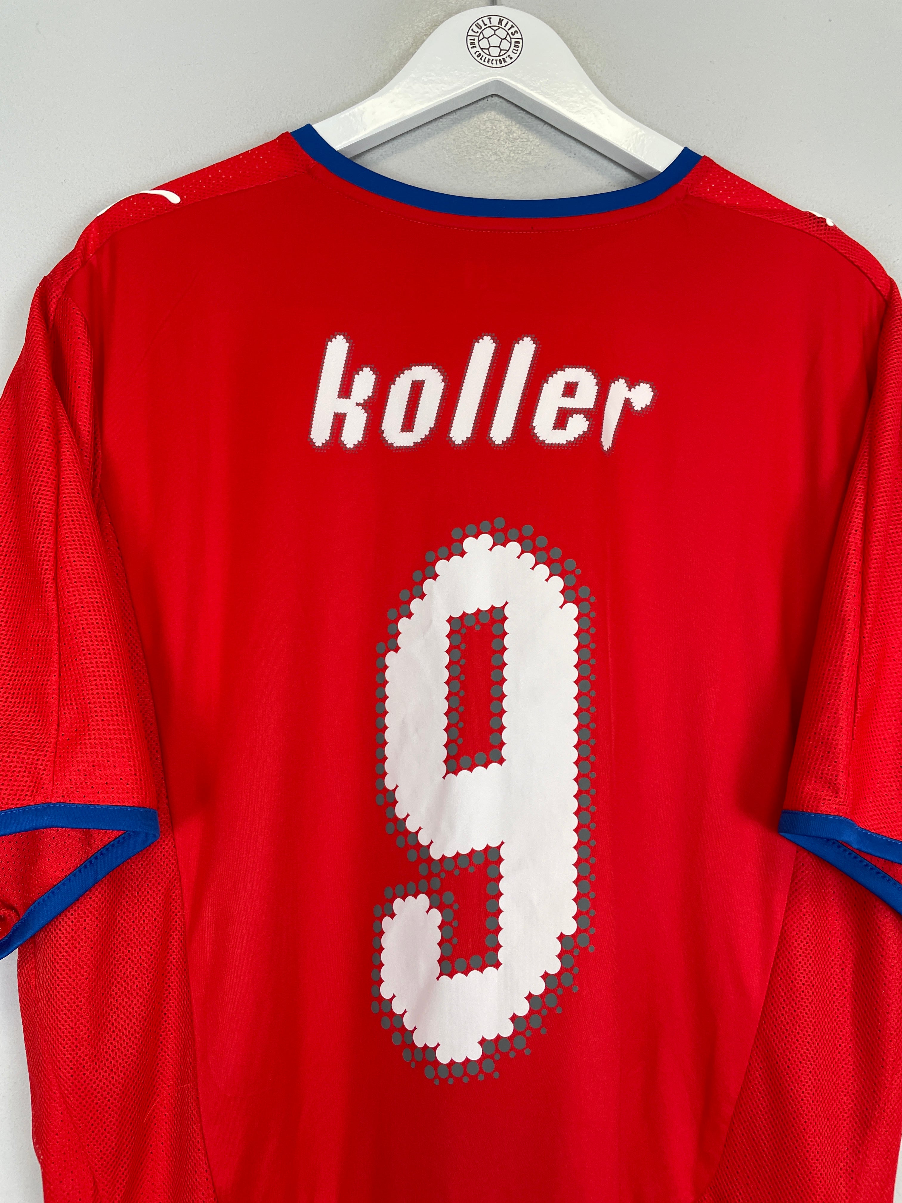 Shop 2008/09 CZECH REPUBLIC KOLLER #9 HOME SHIRT (XXL) PUMA, classic football shirts, vintage football shirts & retro soccer jerseys at Cult Kits