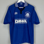 Shop 1995/97 EVERTON HOME SHIRT (M) UMBRO, classic football shirts, vintage football shirts & retro soccer jerseys at Cult Kits