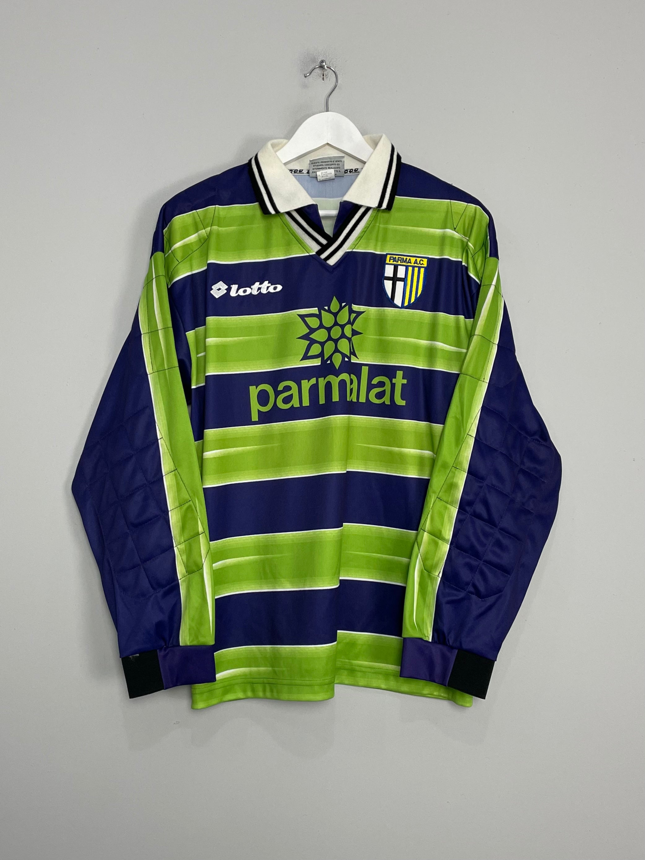 Shop 1998/99 PARMA GK SHIRT (XL) LOTTO, classic football shirts, vintage football shirts & retro soccer jerseys at Cult Kits