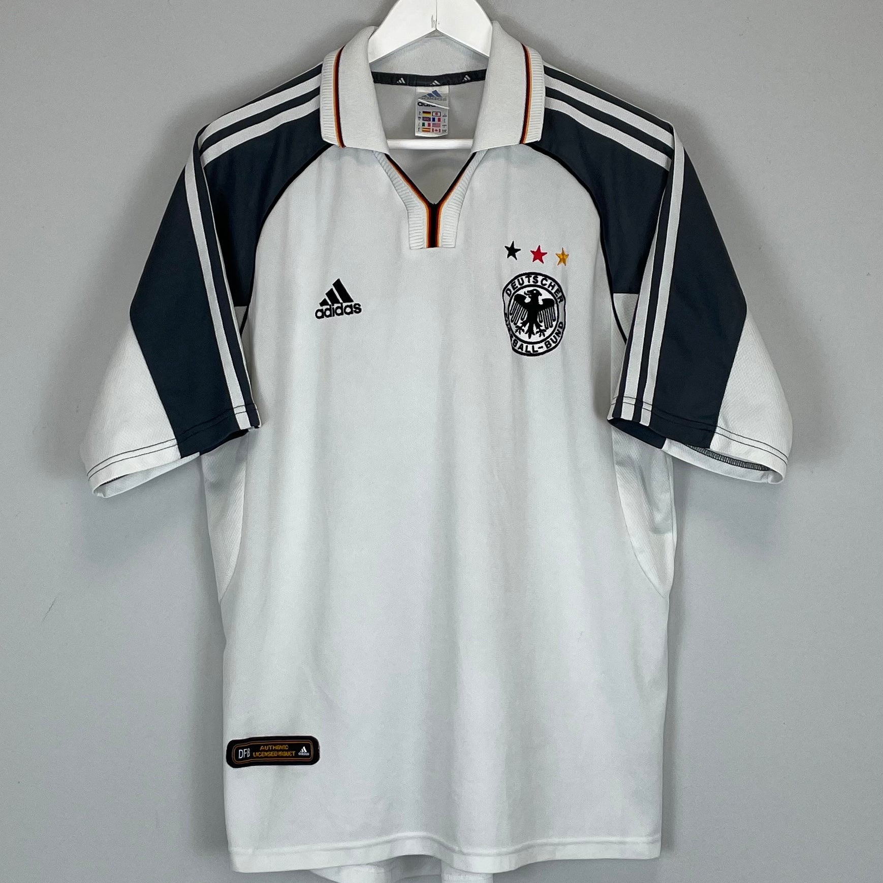 Shop 2000/02 GERMANY HOME SHIRT (L) ADIDAS, classic football shirts, vintage football shirts & retro soccer jerseys at Cult Kits