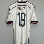 Shop 2014/15 GERMANY GOTZE #19 HOME SHIRT (S) ADIDAS, classic football shirts, vintage football shirts & retro soccer jerseys at Cult Kits