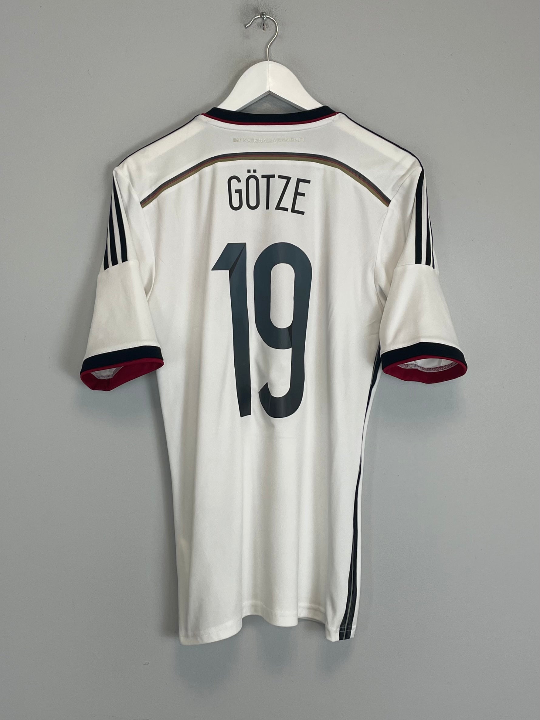 Shop 2014/15 GERMANY GOTZE #19 HOME SHIRT (S) ADIDAS, classic football shirts, vintage football shirts & retro soccer jerseys at Cult Kits