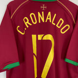 Shop 2006/08 PORTUGAL C.RONALDO #17 HOME SHIRT (XXL) NIKE, classic football shirts, vintage football shirts & retro soccer jerseys at Cult Kits