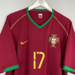 Shop 2006/08 PORTUGAL C.RONALDO #17 HOME SHIRT (XXL) NIKE, classic football shirts, vintage football shirts & retro soccer jerseys at Cult Kits