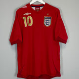 2006/08 ENGLAND OWEN #10 AWAY SHIRT (XL) UMBRO